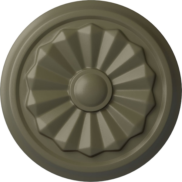 Ekena Millwork Olivia Ceiling Medallion (Fits Canopies up to 2 1/8"), Hnd-Painted Spartan Stone, 7 7/8"OD x 1 1/8"P CM07OLSSF - main